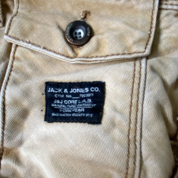 Jack & Jones Mens Osaka Long Brown Denim Durable Core-Workwear Shorts- Sz- 36 - Picture 2 of 16